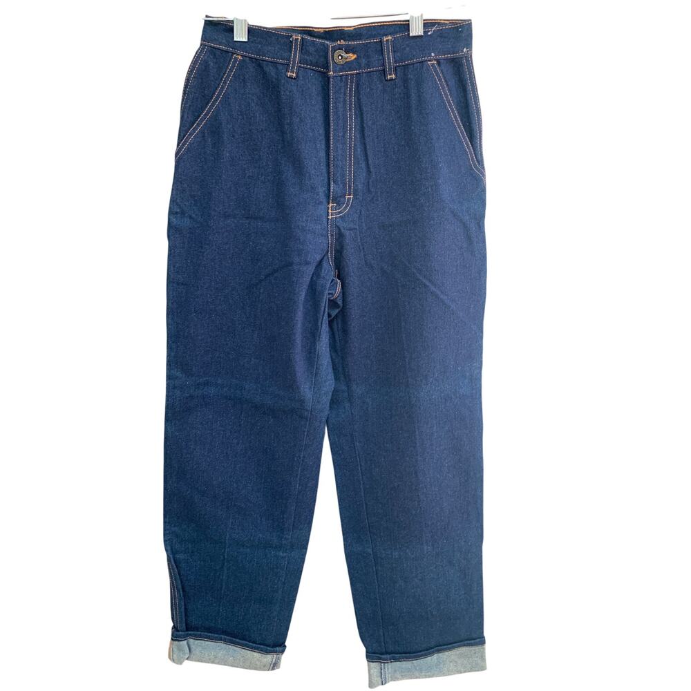 VTG NWT Brittania Super High Rise Ballon Leg Indigo Denim Mom Jeans Size 12